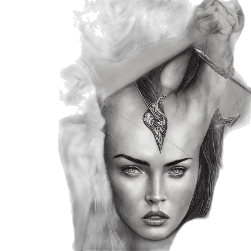 face, crown, mask, fantasy art transparent PNG cut-out