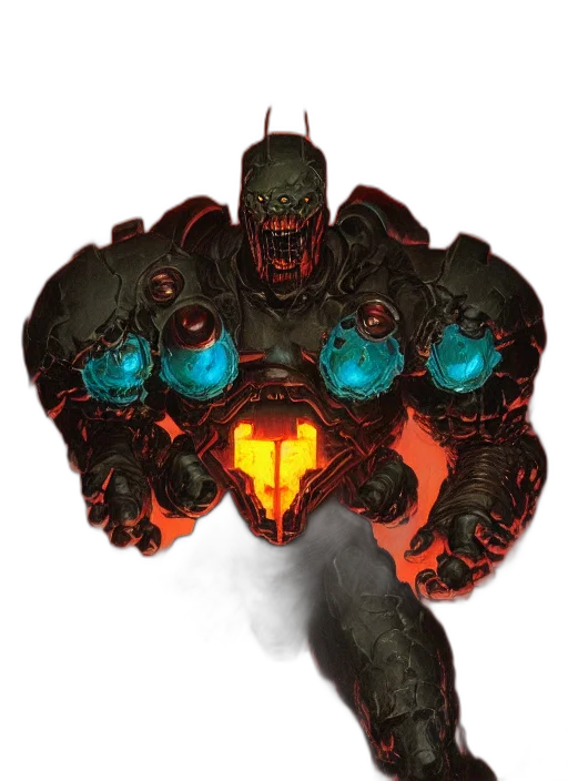 robot, mask, weapon, creature transparent PNG cut-out