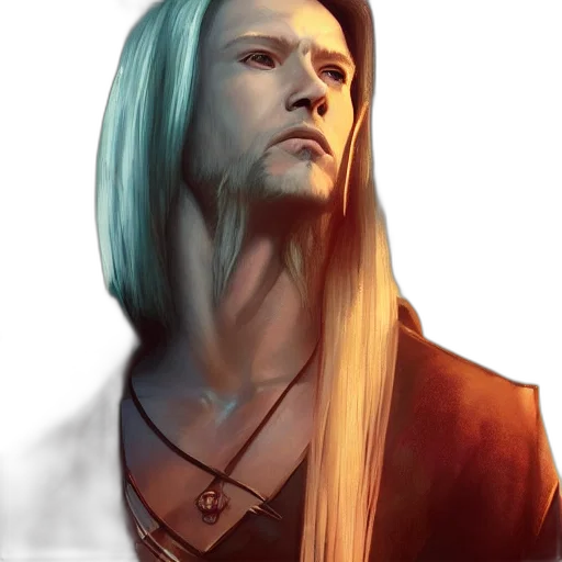 face, hair, fantasy art, cyberpunk transparent PNG cut-out