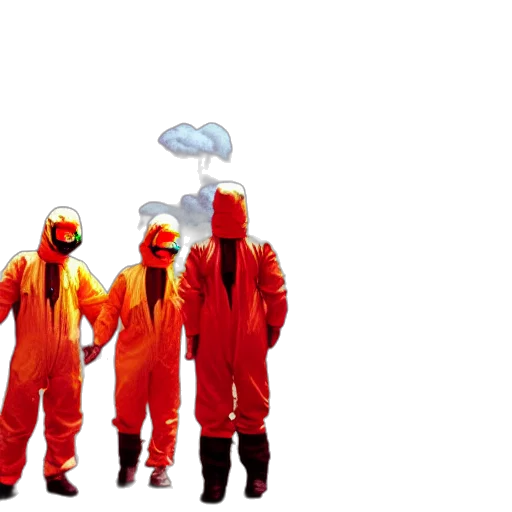 jacket, umbrella, staff, mask transparent PNG cut-out