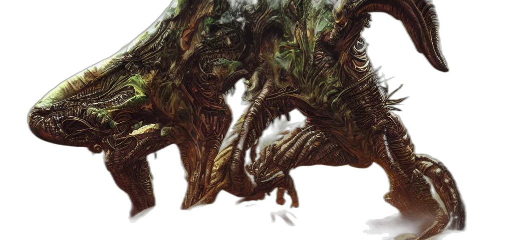 dragon, tree, creature, animal transparent PNG cut-out