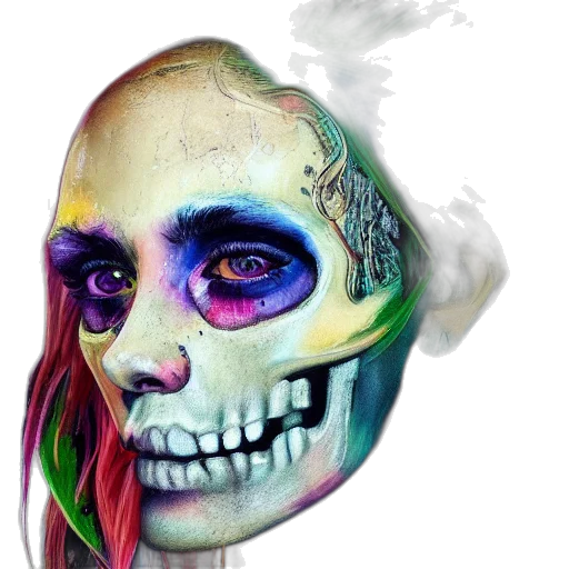 mask, face, fantasy art, photorealistic transparent PNG cut-out