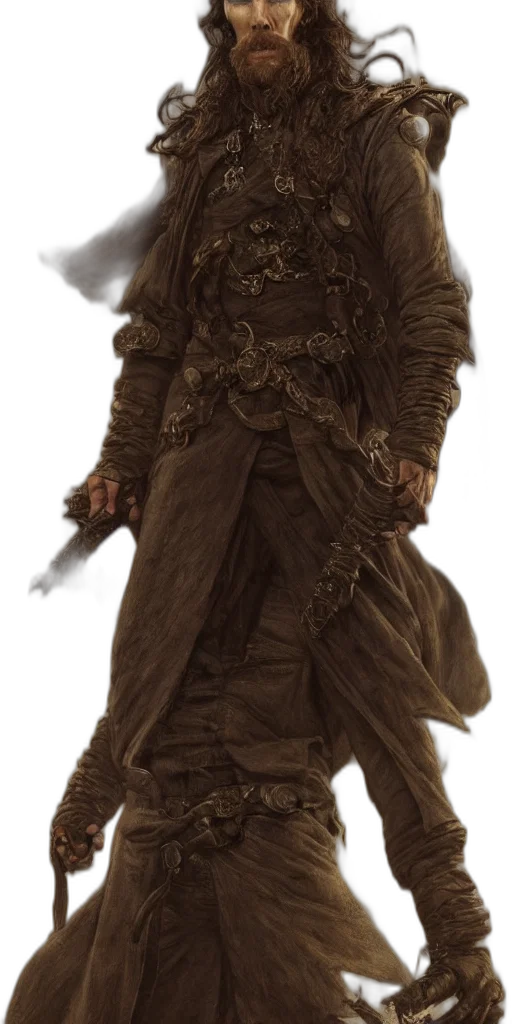jacket, staff, sword, dragon transparent PNG cut-out