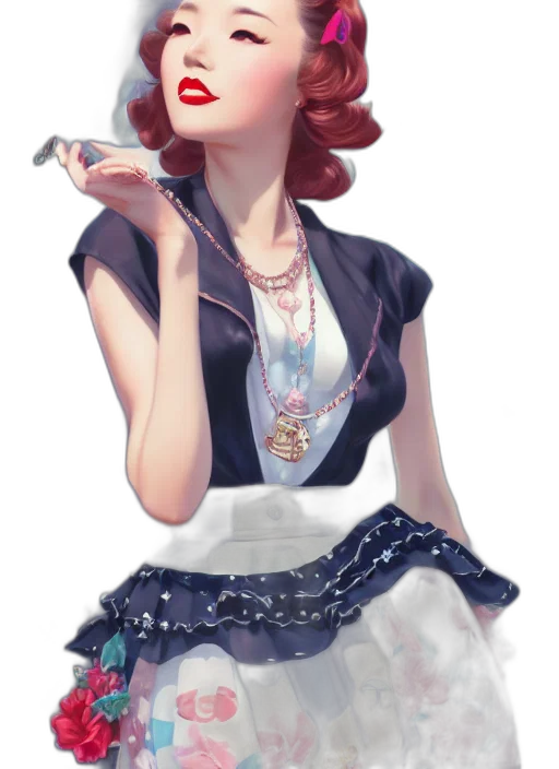 dress, jewelry, concept art, fantasy art transparent PNG cut-out