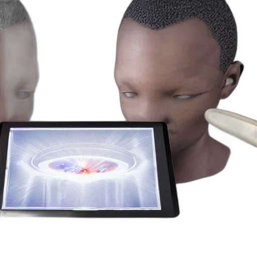 face, robot, 3d render, concept art transparent PNG cut-out