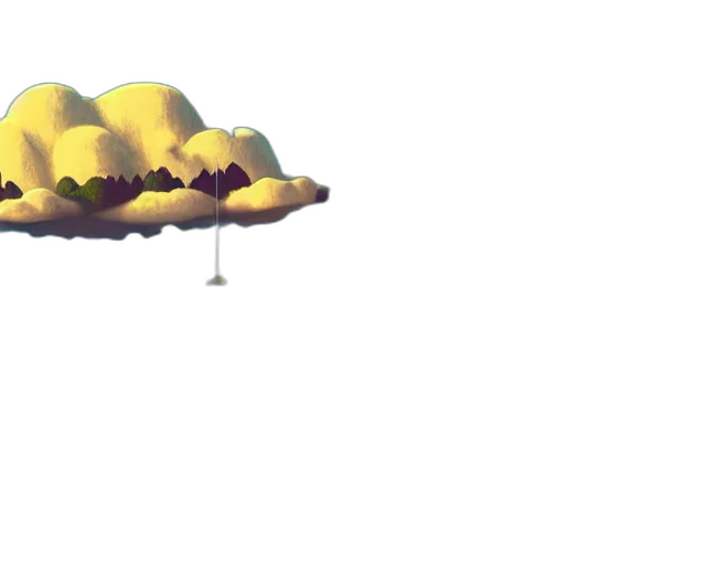 umbrella, hat, crown, staff transparent PNG cut-out