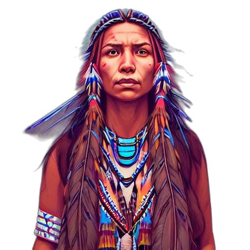 face, jewelry, staff, animal transparent PNG cut-out