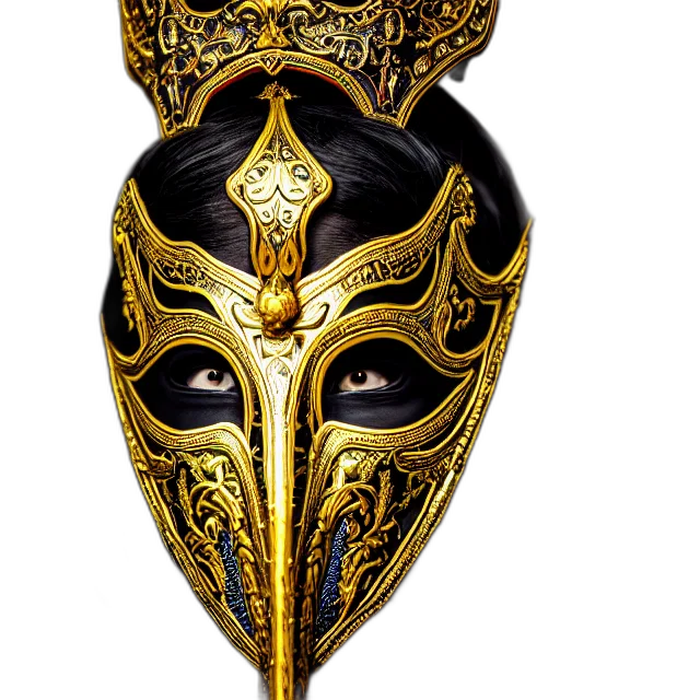 mask, face, crown, jewelry transparent PNG cut-out