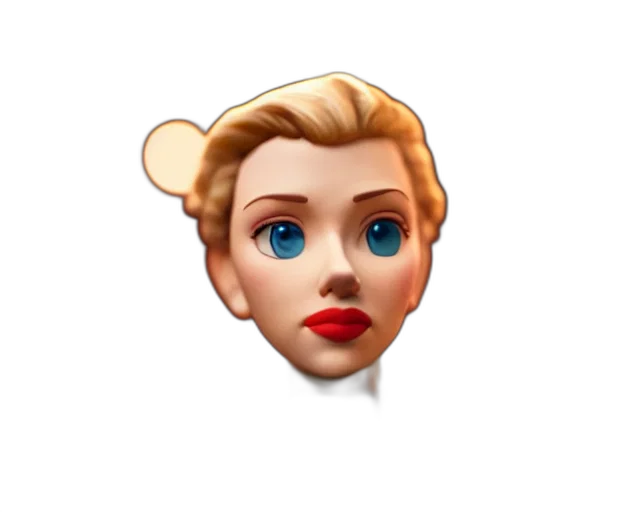 face, 3d render, cartoon, pixel art transparent PNG cut-out