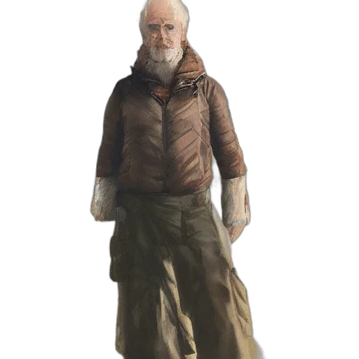 jacket, staff, concept art, fantasy art transparent PNG cut-out