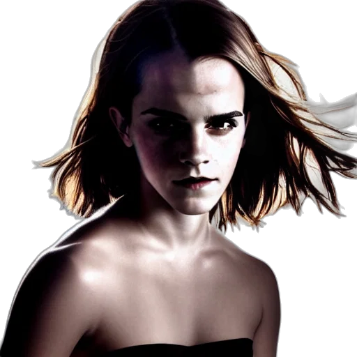 hair, face, dress, jewelry transparent PNG cut-out