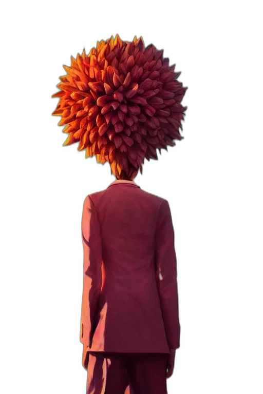 jacket, hair, crown, dress transparent PNG cut-out