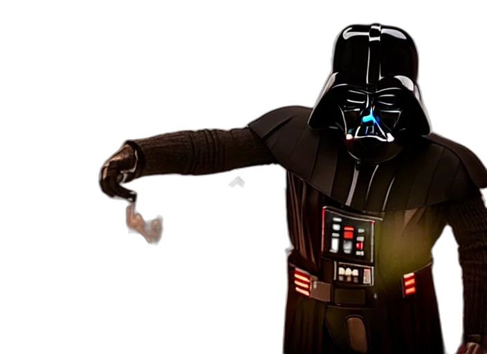 staff, jacket, mask, weapon transparent PNG cut-out