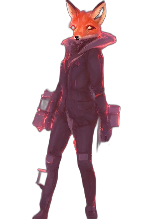 jacket, staff, robot, weapon transparent PNG cut-out