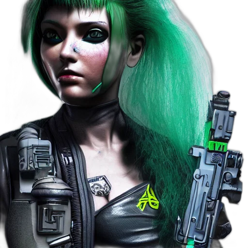 robot, weapon, cyberpunk, concept art transparent PNG cut-out