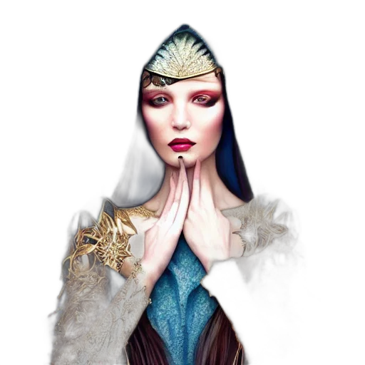 crown, jewelry, mask, fantasy art transparent PNG cut-out