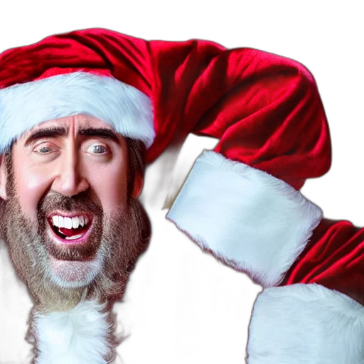 nic, cage, screaming, while transparent PNG cut-out