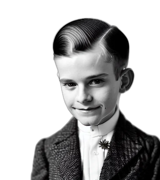 hair, face, hat, jacket transparent PNG cut-out