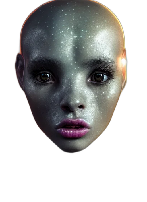 face, mask, robot, creature transparent PNG cut-out