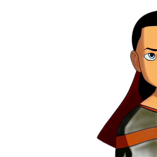 face, cartoon, 3d render, comic book art transparent PNG cut-out
