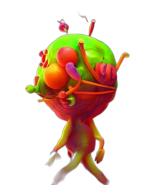 creature, staff, robot, crown transparent PNG cut-out