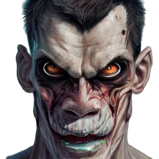 face, mask, creature, concept art transparent PNG cut-out