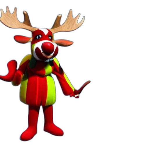 animal, staff, creature, 3d render transparent PNG cut-out