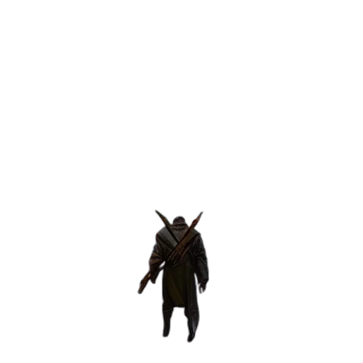 creature, staff, mask, jacket transparent PNG cut-out