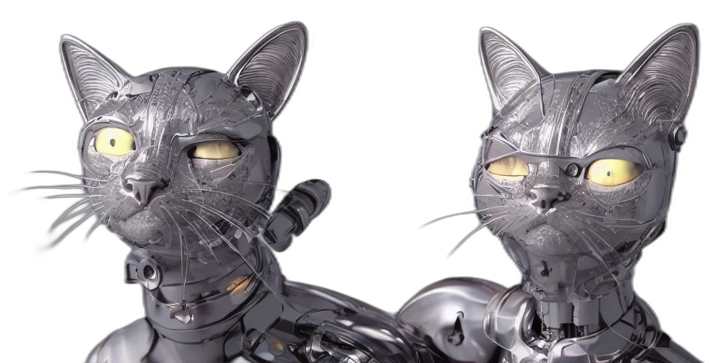 robot, cyberpunk, close, portrait transparent PNG cut-out