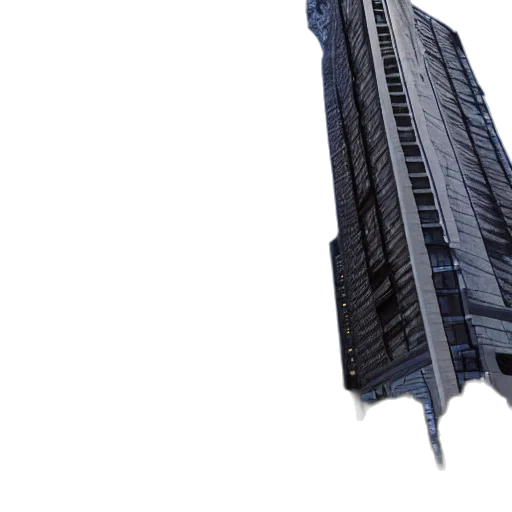 building, umbrella, 3d render, concept art transparent PNG cut-out