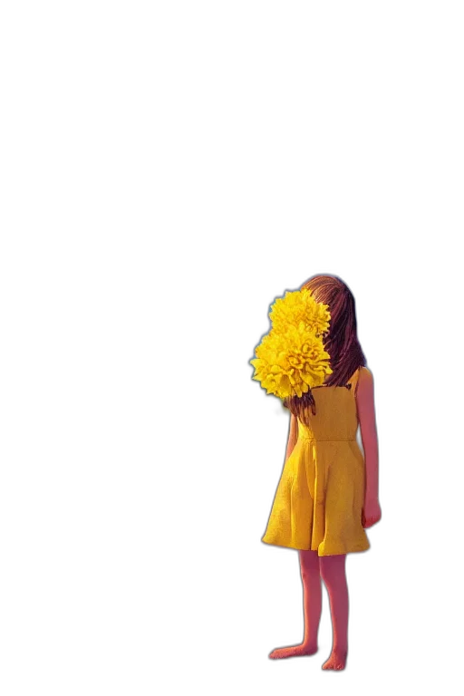 dress, flower, umbrella, hair transparent PNG cut-out