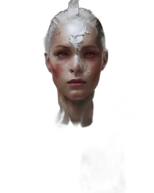 face, robot, mask, creature transparent PNG cut-out