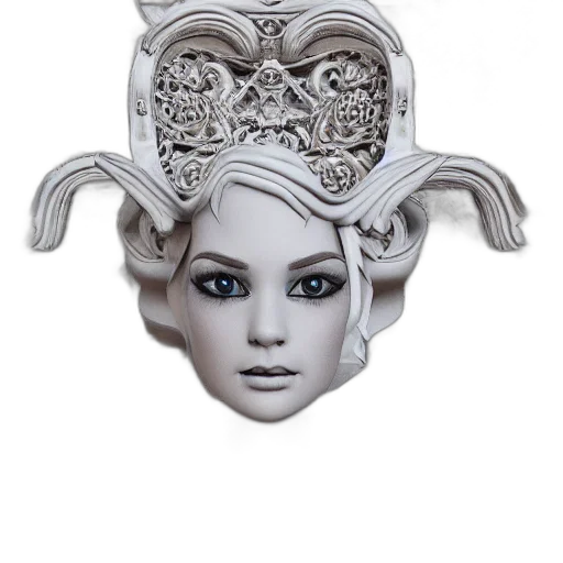 crown, jewelry, mask, face transparent PNG cut-out