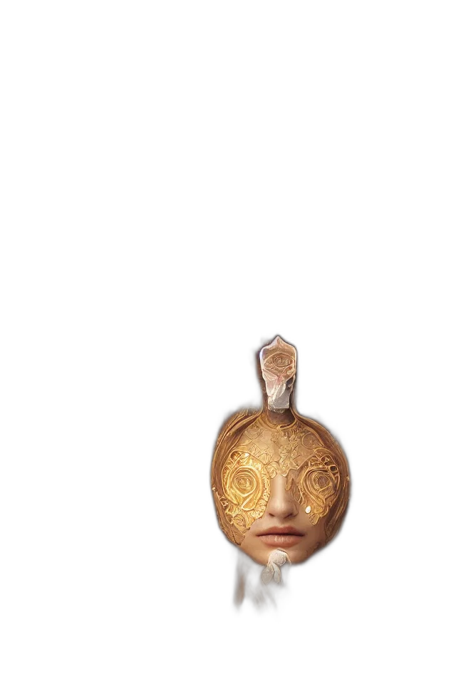 jewelry, mask, face, staff transparent PNG cut-out