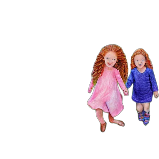 hair, dress, 3d render, concept art transparent PNG cut-out