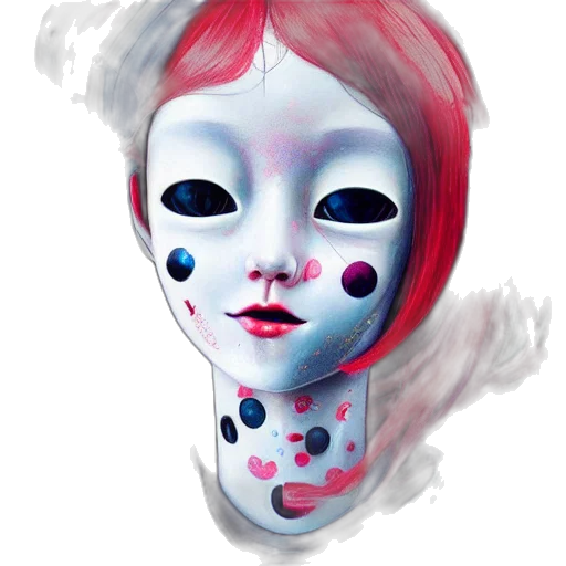 mask, face, robot, creature transparent PNG cut-out