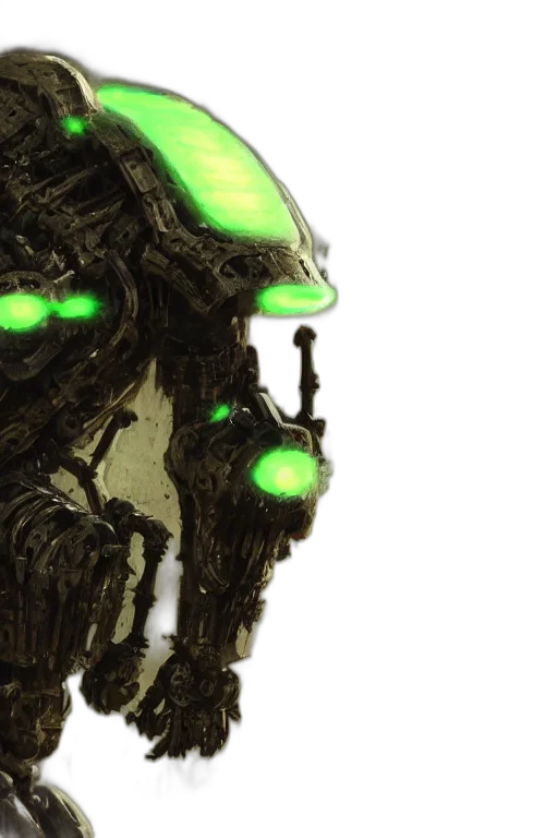 robot, concept art, cyberpunk, comic book art transparent PNG cut-out