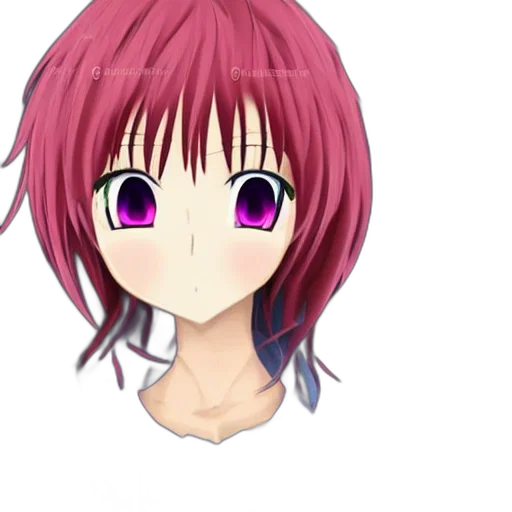 face, anime, photorealistic, 3d render transparent PNG cut-out