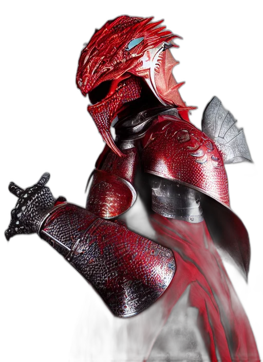 dragon, mask, creature, weapon transparent PNG cut-out