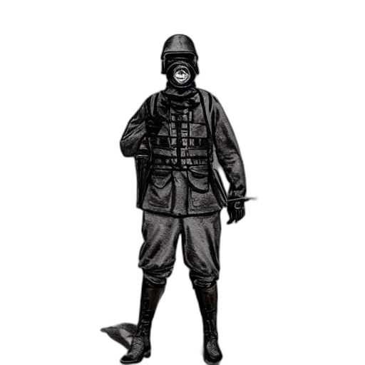 jacket, staff, concept art, photorealistic transparent PNG cut-out