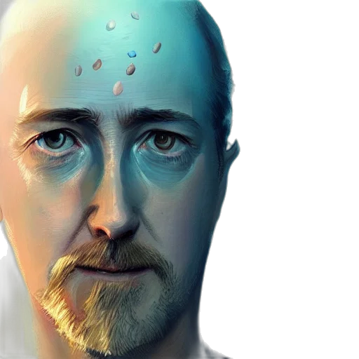 face, robot, mask, photorealistic transparent PNG cut-out