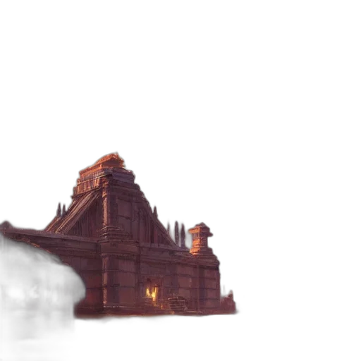 building, weapon, dragon, crown transparent PNG cut-out