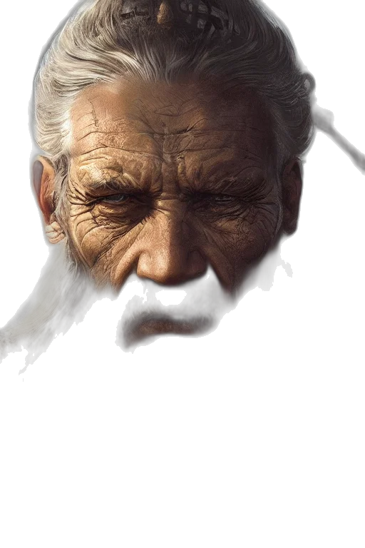 face, mask, dragon, staff transparent PNG cut-out