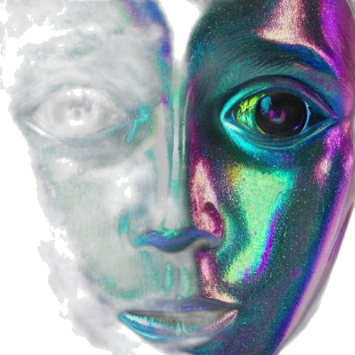 mask, face, robot, creature transparent PNG cut-out