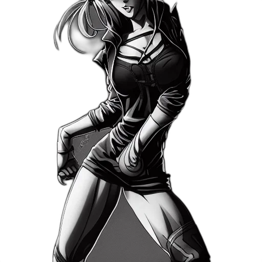 staff, jacket, dress, weapon transparent PNG cut-out