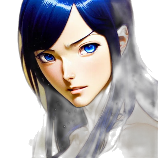 face, mask, anime, fantasy art transparent PNG cut-out