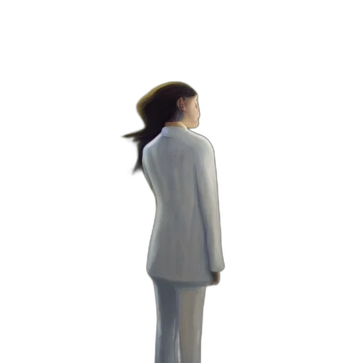 staff, dress, jacket, robot transparent PNG cut-out