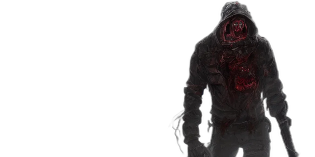 creature, jacket, concept art, 3d render transparent PNG cut-out