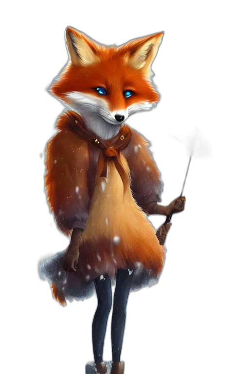 staff, animal, jacket, weapon transparent PNG cut-out