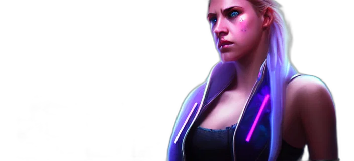 jacket, cyberpunk, concept art, 3d render transparent PNG cut-out